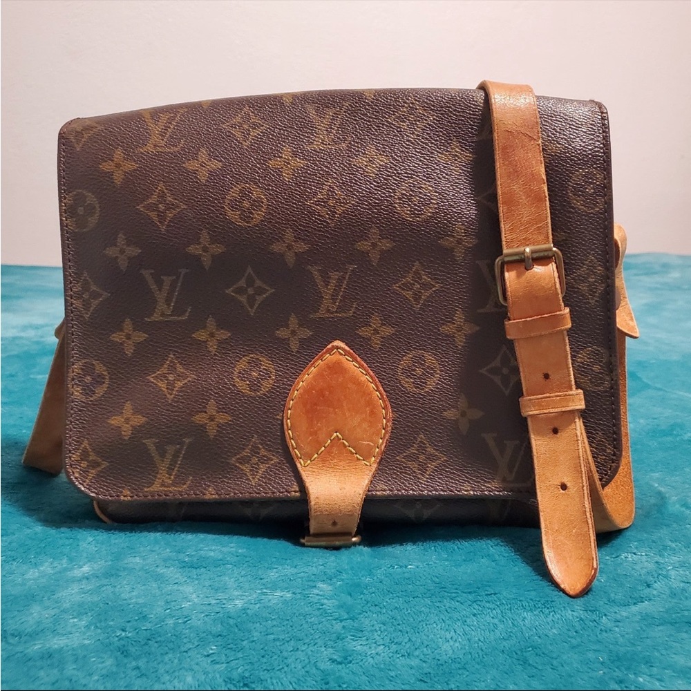 Authentic Vintage Louis Vuitton Cartouchiere GM Shoulder Bag